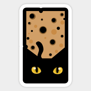 curious cat Sticker